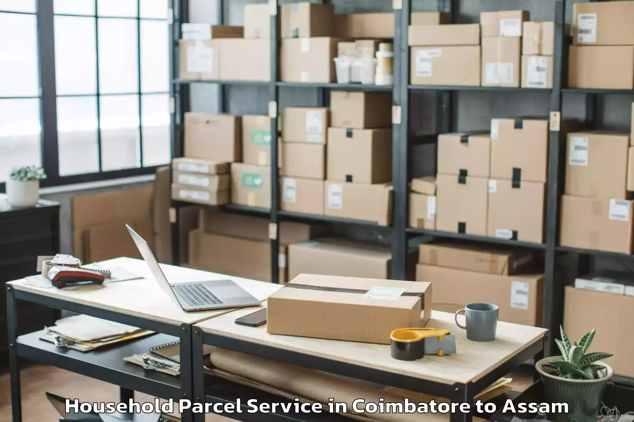 Hassle-Free Coimbatore to Gauripur Household Parcel